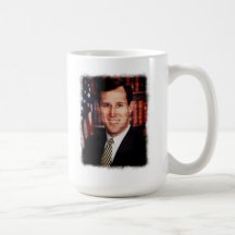 Santorum Portrait Art Photo Mug