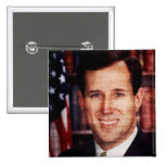 Santorum Portrait Art Photo Pinback Buttons