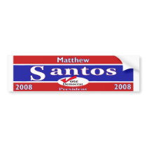 Santos Bumper Bumper Sticker