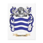 Santos Coat of Arms (Family Crest) Post Cards