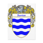 Santos Coat of Arms (Mantled) Post Cards