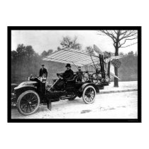 Santos Dumont Airplane Car 1909 posters by lc_vintagephotos Santos Dumont Airplane Car 1909 posters