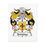 Santos Family Crest Post Card