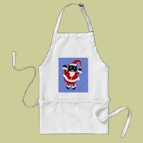 Santy Cat Apron by disgustedcats Santy Cat Apron