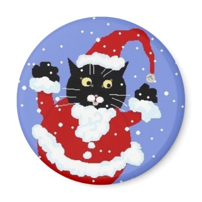 Santy Cat Magnet