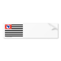 São Paulo, Brazil Flag Bumper Sticker