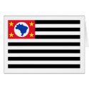 São Paulo, Brazil Flag cards