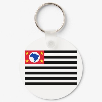 São Paulo, Brazil Flag Key Chain by Vexillophile
