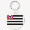 São Paulo, Brazil Flag keychains