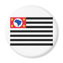 São Paulo, Brazil Flag Magnet
