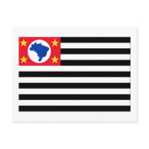 São Paulo, Brazil Flag Postcard