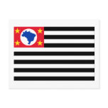 São Paulo, Brazil Flag Postcard