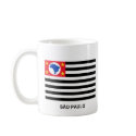São Paulo, Brazil Waving Flag mugs