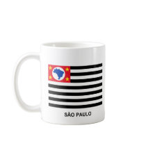 São Paulo, Brazil Waving Flag mugs