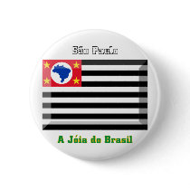 São Paulo Flag Gem buttons