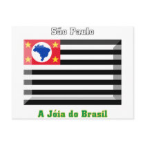 São Paulo Flag Gem postcards