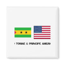 Sao Tomae & Principe American magnets by flagshirt Sao Tomae & Principe American magnets