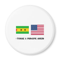 Sao Tomae & Principe American magnets by flagshirt Sao Tomae & Principe American magnets