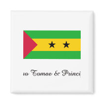 Sao Tomae & Principe Flag Design magnets by flagshirt Sao Tomae & Principe Flag Design magnets