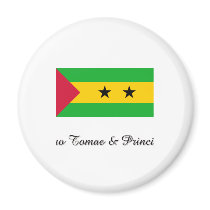 Sao Tomae & Principe Flag Design magnets by flagshirt Sao Tomae & Principe Flag Design magnets