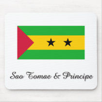 Sao Tomae & Principe Flag Design mousepads
