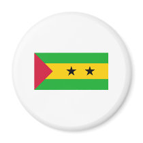 Sao Tomae & Principe FLAG International magnets by flagshirt Sao Tomae & Principe FLAG International magnets