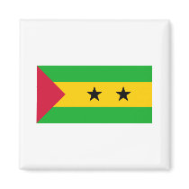 Sao Tomae & Principe FLAG International magnets by flagshirt Sao Tomae & Principe FLAG International magnets
