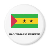 Sao Tomae & Principe Flag magnets by tshirtshirts Sao Tomae & Principe Flag magnets