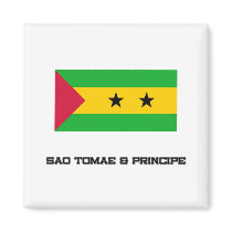 Sao Tomae & Principe Flag magnets by tshirtshirts Sao Tomae & Principe Flag magnets