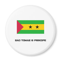 Sao Tomae & Principe Flag magnets by tshirtshirts Sao Tomae & Principe Flag magnets