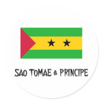 Sao Tomae & Principe Flag stickers