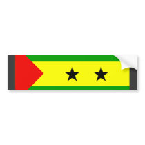Sao Tome And Principe Flag bumper stickers