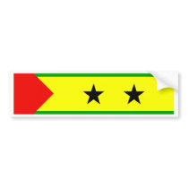 Sao Tome And Principe Flag bumper stickers