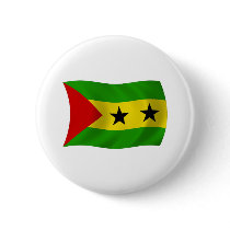 Sao Tome and Principe Flag Button