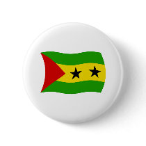 Sao Tome and Principe Flag Button