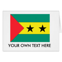 Sao Tome and Principe Flag Card