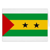 Sao Tome and Principe flag Greeting Card