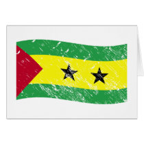 Sao Tome and Principe flag Cards