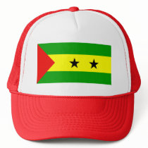 Sao Tome And Principe Flag Trucker Hats