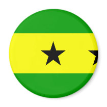 Sao Tome And Principe Flag magnets