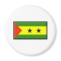 Sao Tome and Principe Flag magnets by jacinto888 Sao Tome and Principe Flag magnets