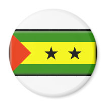 Sao Tome and Principe Flag magnets by jacinto888 Sao Tome and Principe Flag magnets