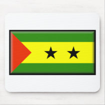 Sao Tome and Principe Flag mousepads
