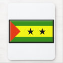 Sao Tome and Principe Flag mousepads