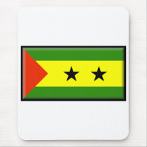 Sao Tome and Principe Flag mousepads