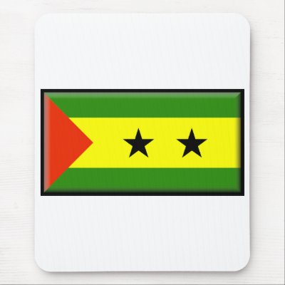 Sao Tome and Principe Flag Mouse Mats by jacinto888