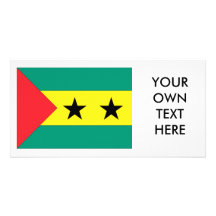 Sao Tome and Principe Flag Photo Card