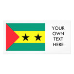 Sao Tome and Principe Flag Photo Card