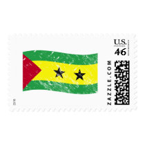 Sao Tome and Principe flag postage