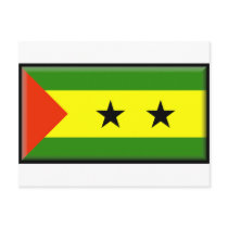 Sao Tome and Principe Flag postcards